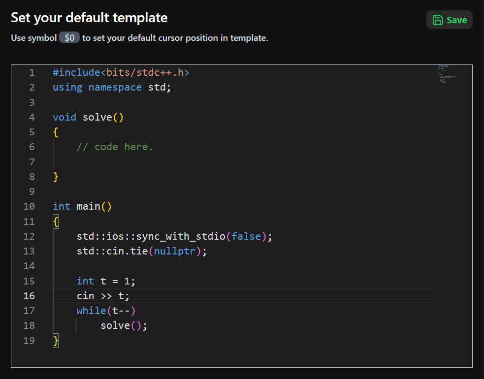 Code Templates